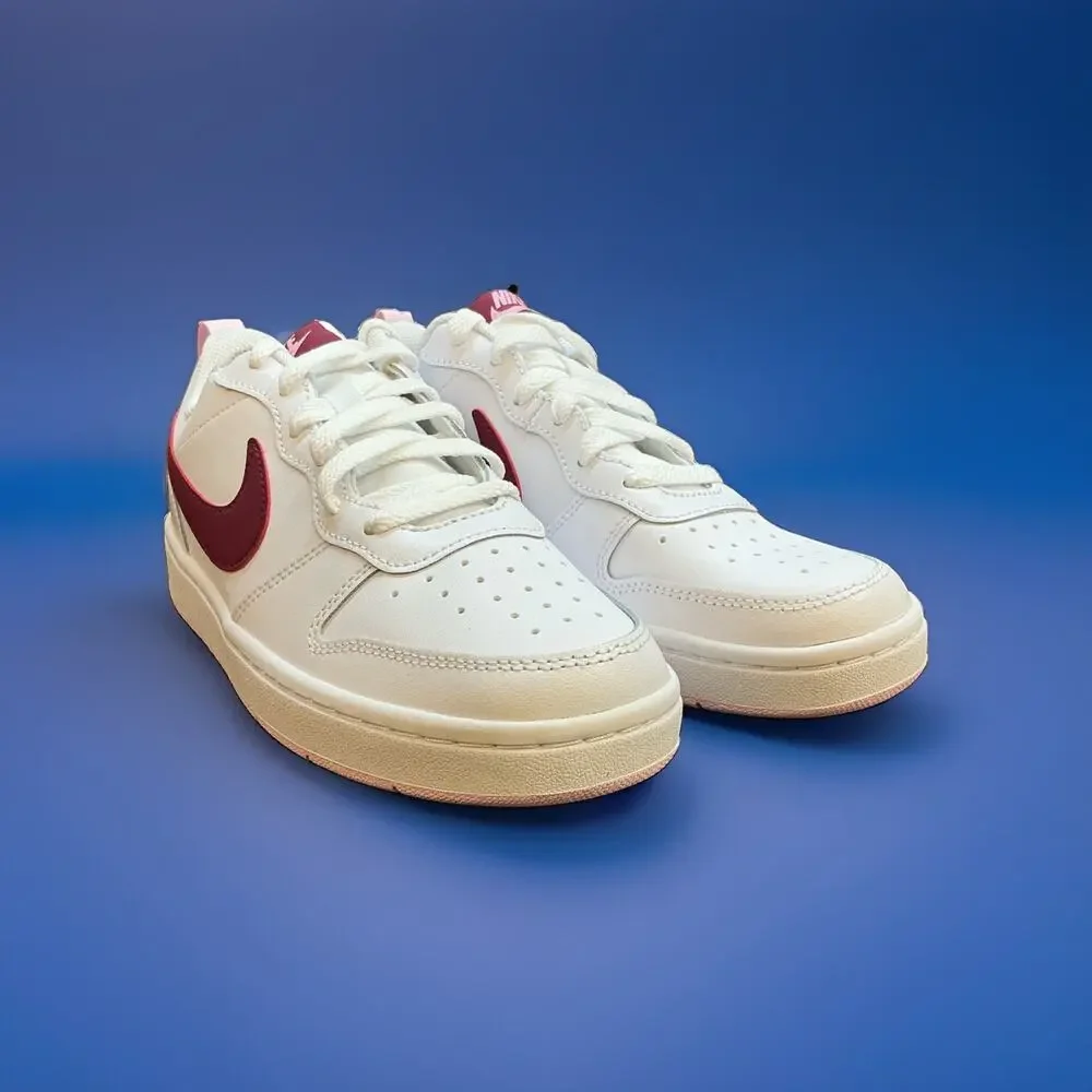 Size 6 YOUTH NIKE COURT BOROUGH LOW 2 GS BQ5448 120